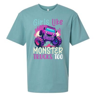 Cute Monster Truck Like Monster Trucks Too Cute Sueded Cloud Jersey T-Shirt