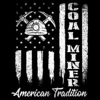 Coal Miner Usa Flag Patriotic Underground Mining Laborer Impact Tech Backpack