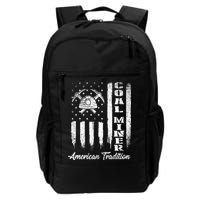 Coal Miner Usa Flag Patriotic Underground Mining Laborer Backpack