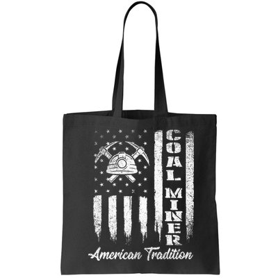 Coal Miner Usa Flag Patriotic Underground Mining Laborer Bag