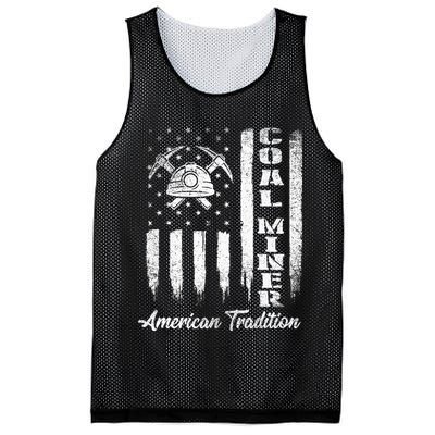 Coal Miner Usa Flag Patriotic Underground Mining Laborer Mesh Reversible Basketball Jersey Tank