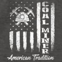 Coal Miner Usa Flag Patriotic Underground Mining Laborer Vector Backpack