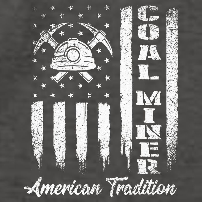 Coal Miner Usa Flag Patriotic Underground Mining Laborer Vector Backpack