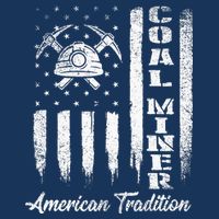 Coal Miner Usa Flag Patriotic Underground Mining Laborer Infant Baby Jersey Bodysuit