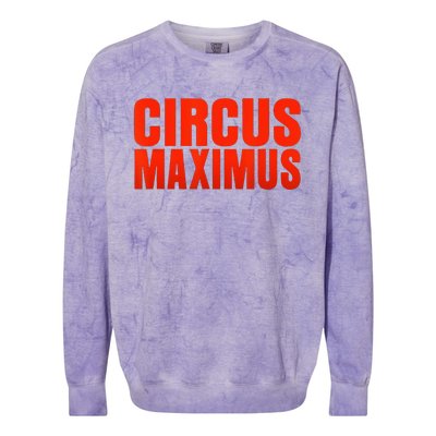 CIRCUS MAXIMUS UTOPIA RAP TRAP HIP HOP MUSIC Colorblast Crewneck Sweatshirt