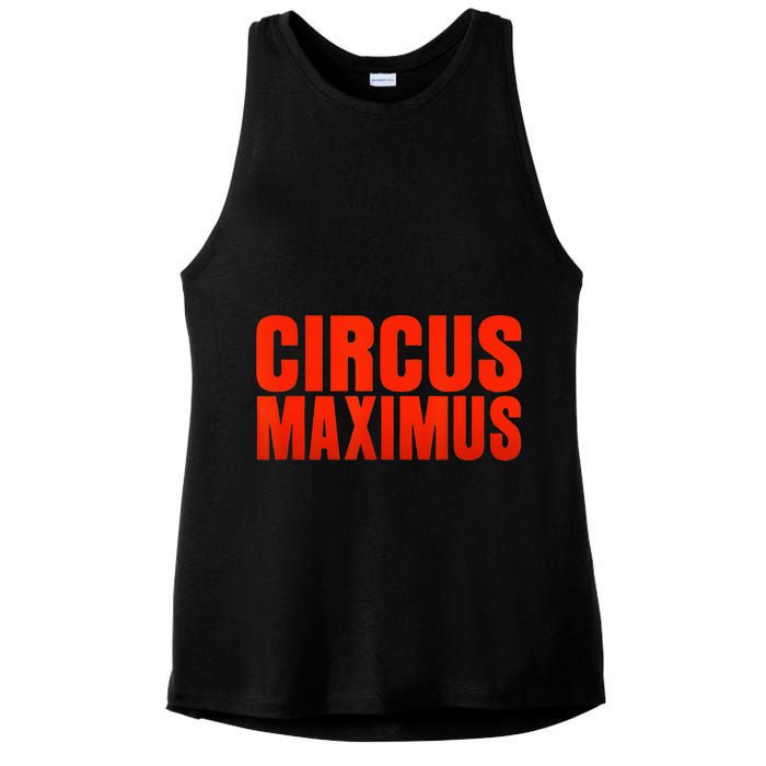 CIRCUS MAXIMUS UTOPIA RAP TRAP HIP HOP MUSIC Ladies PosiCharge Tri-Blend Wicking Tank