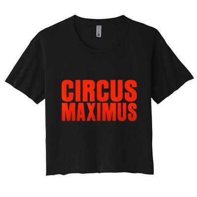 CIRCUS MAXIMUS UTOPIA RAP TRAP HIP HOP MUSIC Crop Top