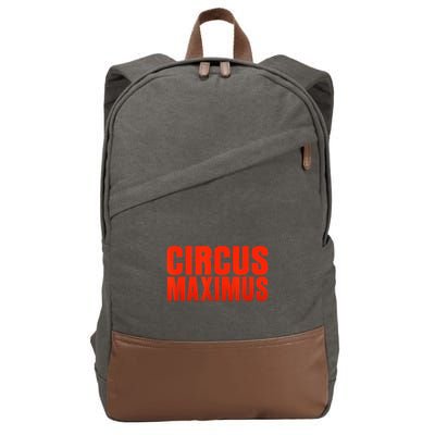 CIRCUS MAXIMUS UTOPIA RAP TRAP HIP HOP MUSIC Cotton Canvas Backpack