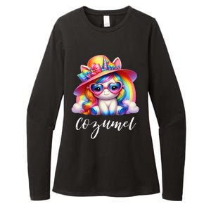 Cozumel Mexico Unicorn Vacation Beach Trip Girl Womens CVC Long Sleeve Shirt