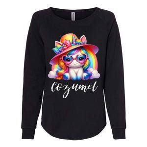 Cozumel Mexico Unicorn Vacation Beach Trip Girl Womens California Wash Sweatshirt