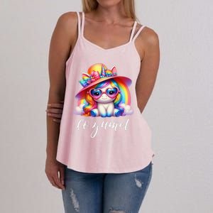 Cozumel Mexico Unicorn Vacation Beach Trip Girl Women's Strappy Tank