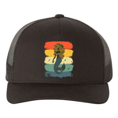 Cool Mermaid Under Sea Mermaids Merman Yupoong Adult 5-Panel Trucker Hat