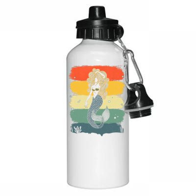 Cool Mermaid Under Sea Mermaids Merman Aluminum Water Bottle