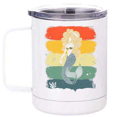 Cool Mermaid Under Sea Mermaids Merman 12 oz Stainless Steel Tumbler Cup