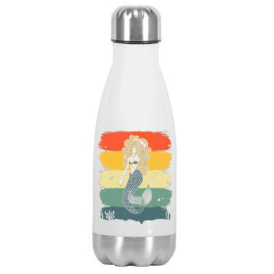 Cool Mermaid Under Sea Mermaids Merman Stainless Steel Insulated Water Bottle