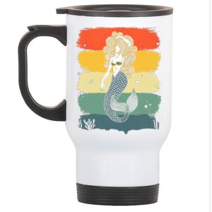 Cool Mermaid Under Sea Mermaids Merman Stainless Steel Travel Mug