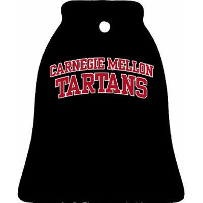 Carnegie Mellon University Tartans Ceramic Bell Ornament