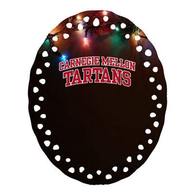 Carnegie Mellon University Tartans Ceramic Oval Ornament