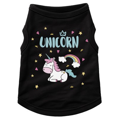 Cute Magical Unicorn Rainbow Doggie Tank