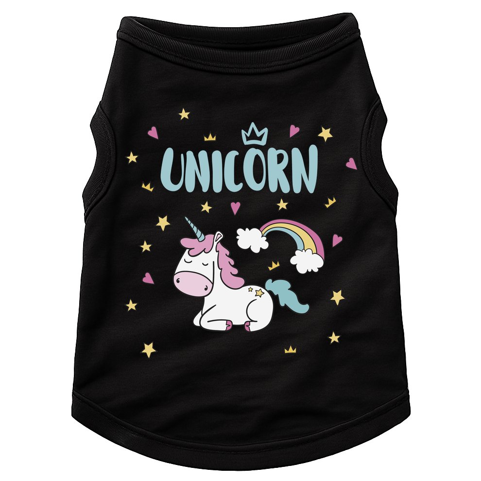 Cute Magical Unicorn Rainbow Doggie Tank