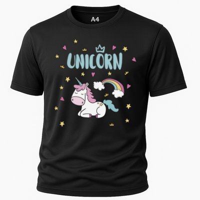 Cute Magical Unicorn Rainbow Performance Shirt