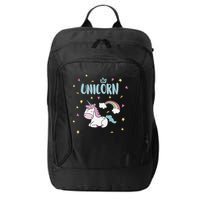 Cute Magical Unicorn Rainbow City Backpack