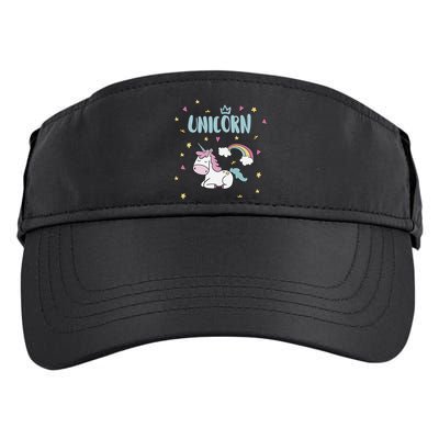Cute Magical Unicorn Rainbow Adult Drive Performance Visor