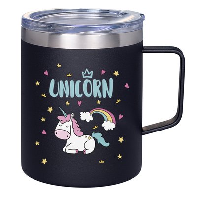 Cute Magical Unicorn Rainbow 12oz Stainless Steel Coffee Mug