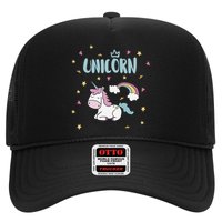 Cute Magical Unicorn Rainbow Trucker Hat