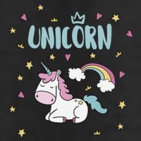 Cute Magical Unicorn Rainbow Trucker Hat