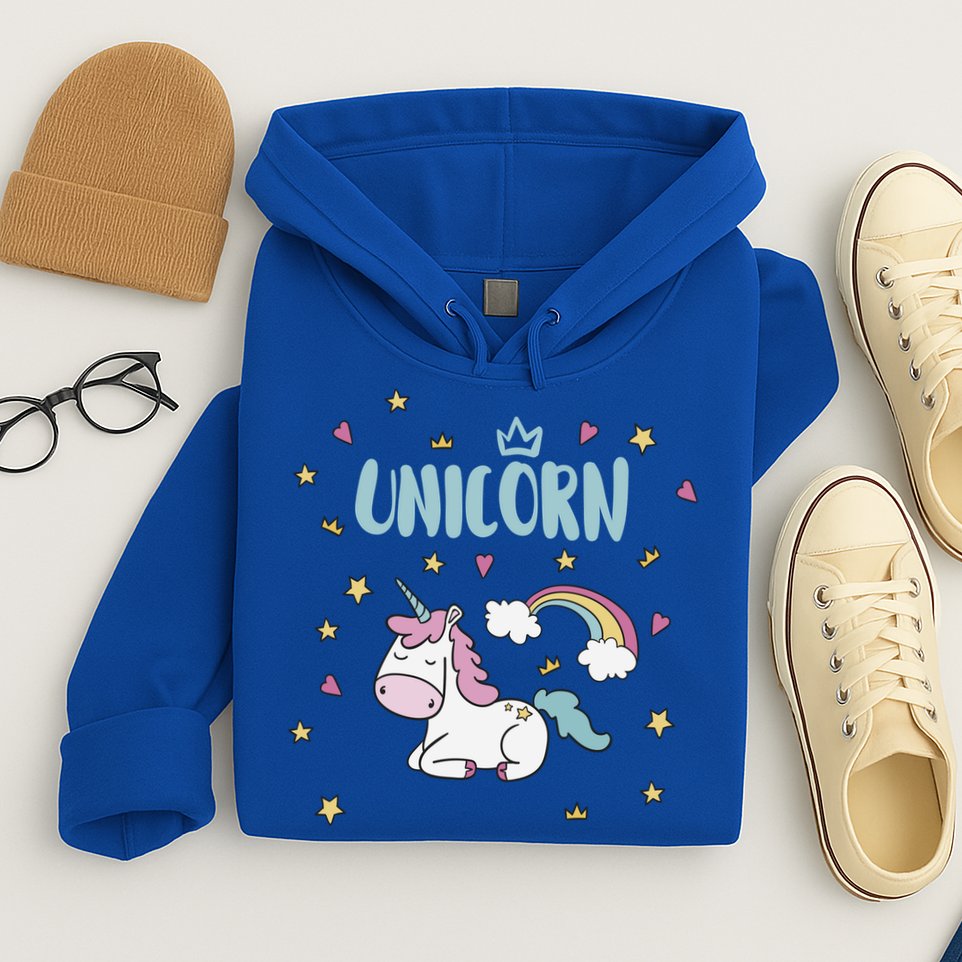 Cute Magical Unicorn Rainbow Hoodie