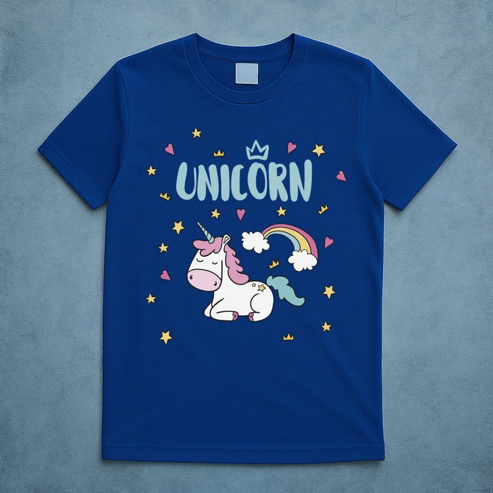 Cute Magical Unicorn Rainbow T-Shirt