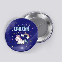 Cute Magical Unicorn Rainbow Button
