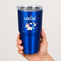 Cute Magical Unicorn Rainbow Tumbler