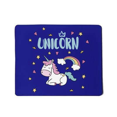Cute Magical Unicorn Rainbow Mousepad