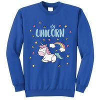 Cute Magical Unicorn Rainbow Tall Sweatshirt