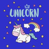 Cute Magical Unicorn Rainbow Baby Bodysuit