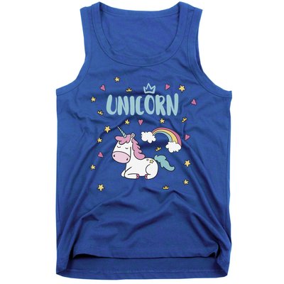 Cute Magical Unicorn Rainbow Tank Top