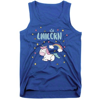 Cute Magical Unicorn Rainbow Tank Top