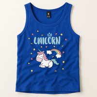 Cute Magical Unicorn Rainbow Tank Top