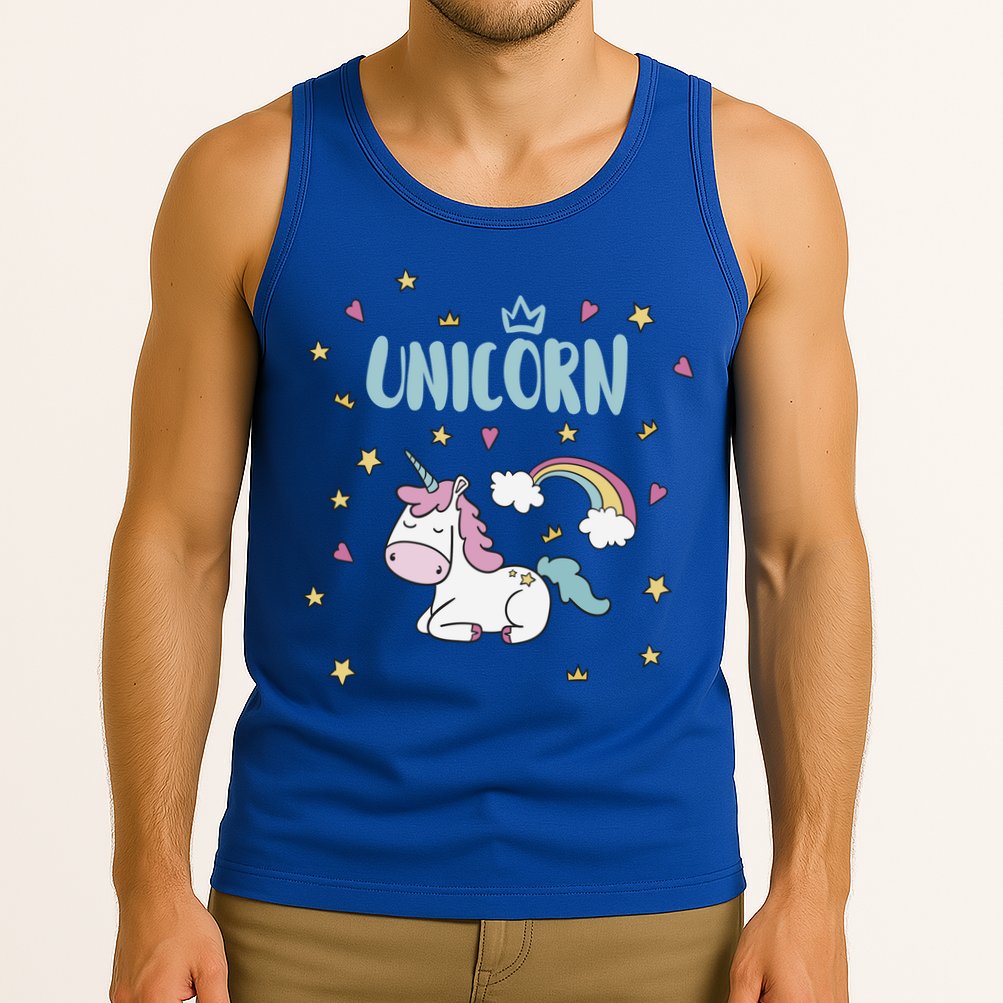 Cute Magical Unicorn Rainbow Tank Top