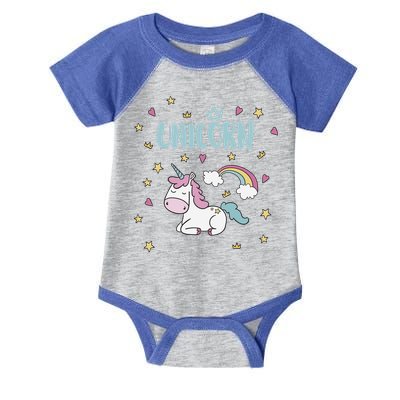 Cute Magical Unicorn Rainbow Infant Baby Jersey Bodysuit