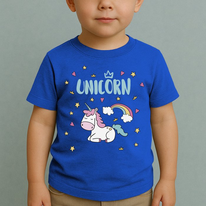 Cute Magical Unicorn Rainbow Toddler T-Shirt