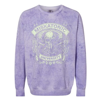 Cthulhu Miskatonic University Colorblast Crewneck Sweatshirt