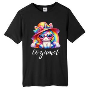 Cozumel Mexico Unicorn Vacation Beach Trip Girl Tall Fusion ChromaSoft Performance T-Shirt