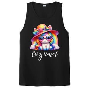 Cozumel Mexico Unicorn Vacation Beach Trip Girl PosiCharge Competitor Tank