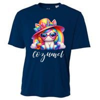 Cozumel Mexico Unicorn Vacation Beach Trip Girl Cooling Performance Crew T-Shirt