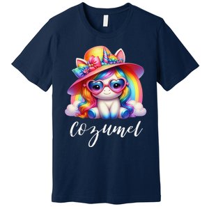 Cozumel Mexico Unicorn Vacation Beach Trip Girl Premium T-Shirt