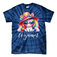 Cozumel Mexico Unicorn Vacation Beach Trip Girl Tie-Dye T-Shirt