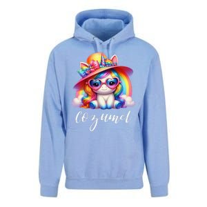 Cozumel Mexico Unicorn Vacation Beach Trip Girl Unisex Surf Hoodie